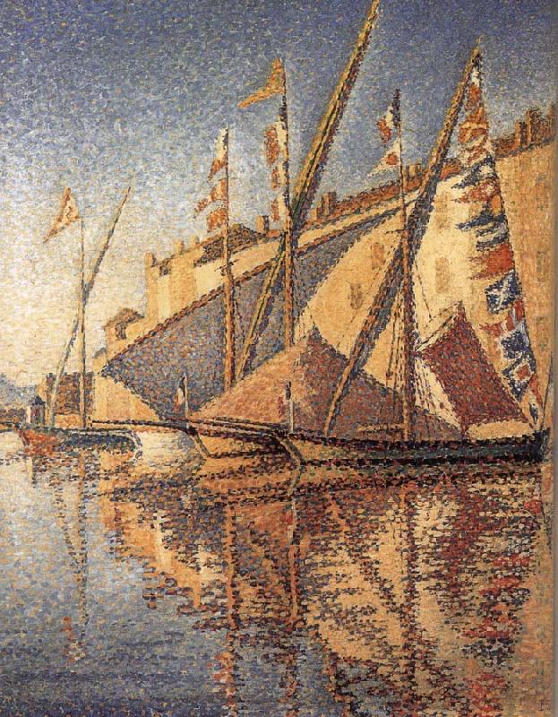 The sloop hang flag, Paul Signac